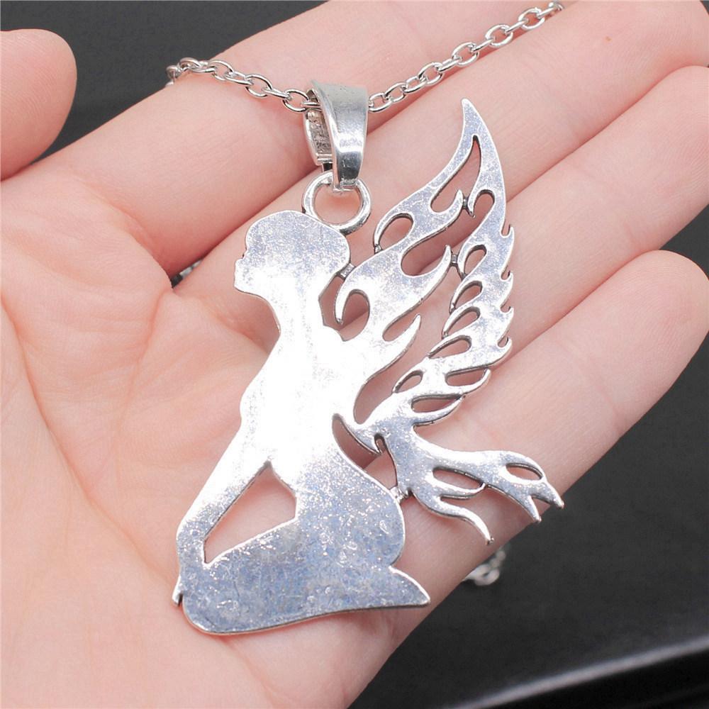 45cm Oder 70cm Lange Kette Halskette Flügel Engel Hochzeitsschmuck Zubehör QN003