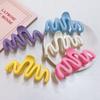 2023 Colorful Jelly Wave Hair Claw Hairpin Women Girls Fashion Design Korean Sweet Simple Irregular Hair Clip Headwear Wholesale