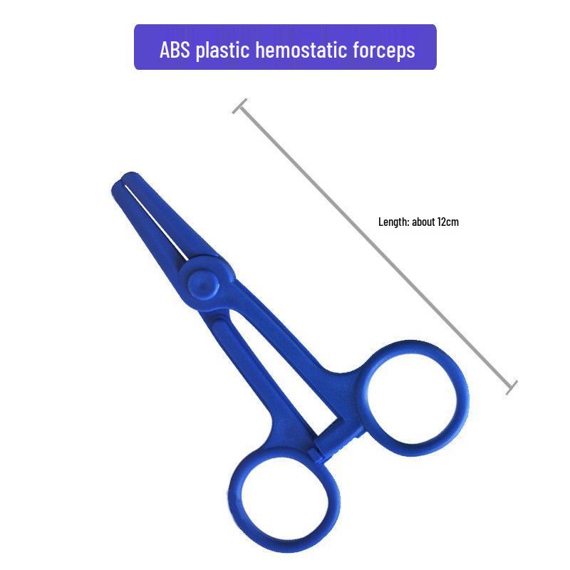 Stainless Steel Hemostatic Forceps - Pet Pliers, Needle Holder, Cupping Clip, Surgical Vascular Tool (Straight & Curved Tips)
