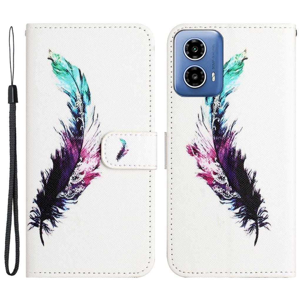 Do etui na telefon Motorola Moto G24 Power Phone Case 3D Pattern Leather Wallet Cover