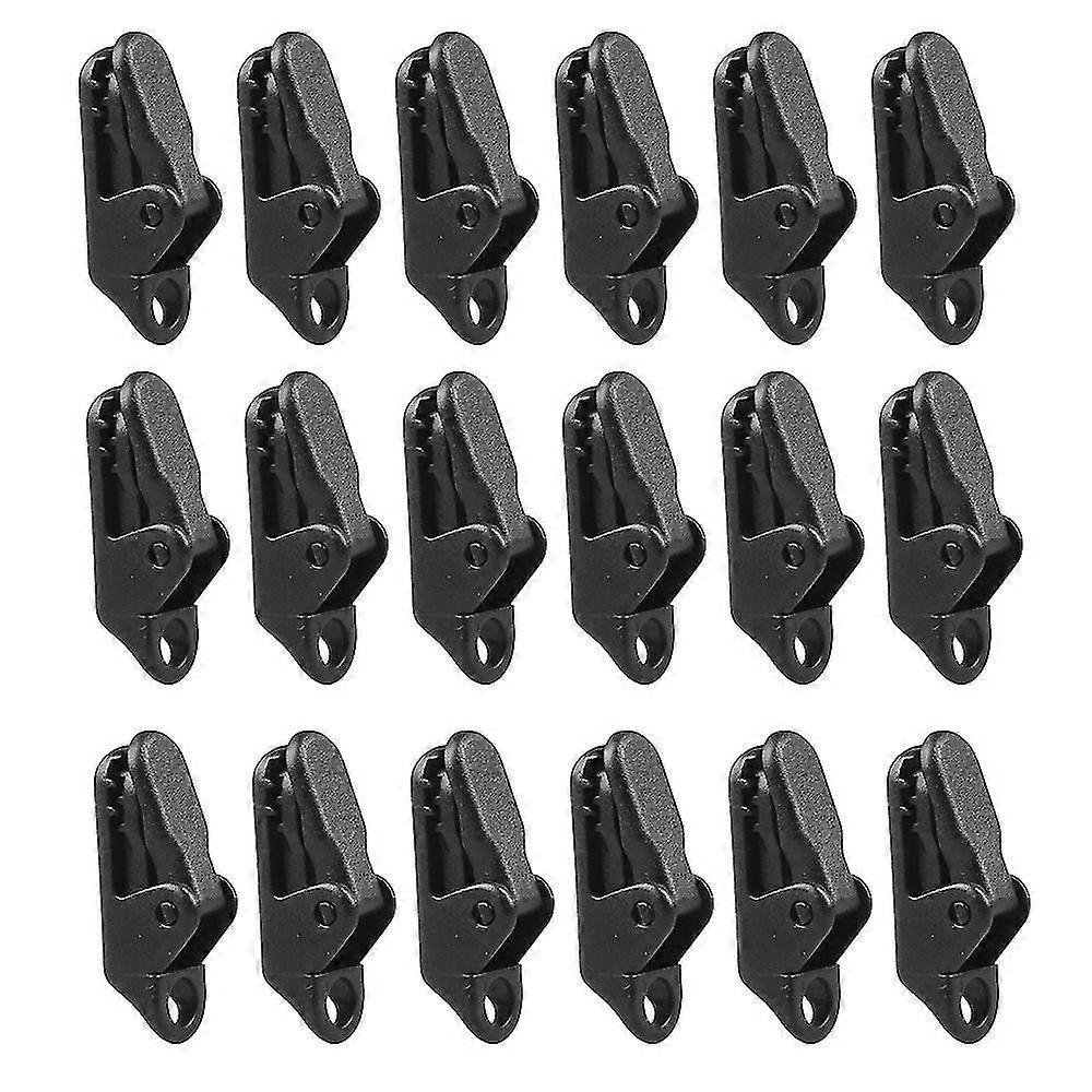 10pcs Outdoor Tent Clips Canopy Fixed Windproof Buckle Tarpaulin Additional Pull Point Alligator Clip Canopy Plastic Clip, 3.5*0.8cm