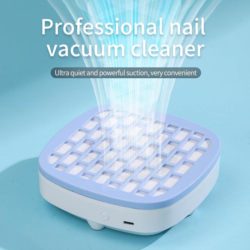 Mini Nail Collector Professional Nail Dust Extractor USB Dust Suction Collector Gel Nail Duster for Nail Art Salon Equipment