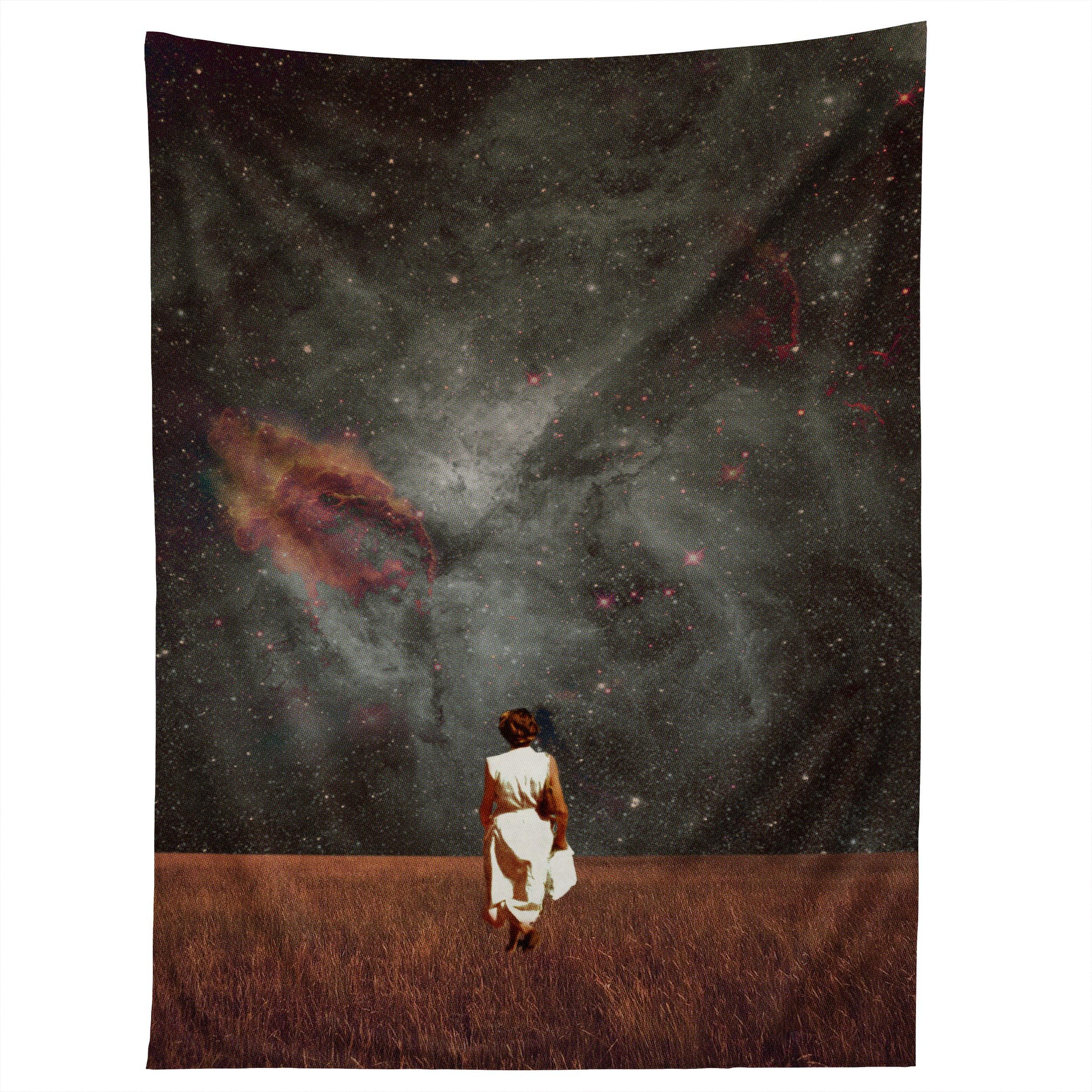 FOLLOW ME FRANK MOTH tapestry 75x100