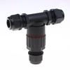 1Pcs Quick Screw Connect Push-in Terminals IP68 T Shape Waterproof Electric Connector 2/3/4/5Pin For Junction Box Wire Connector