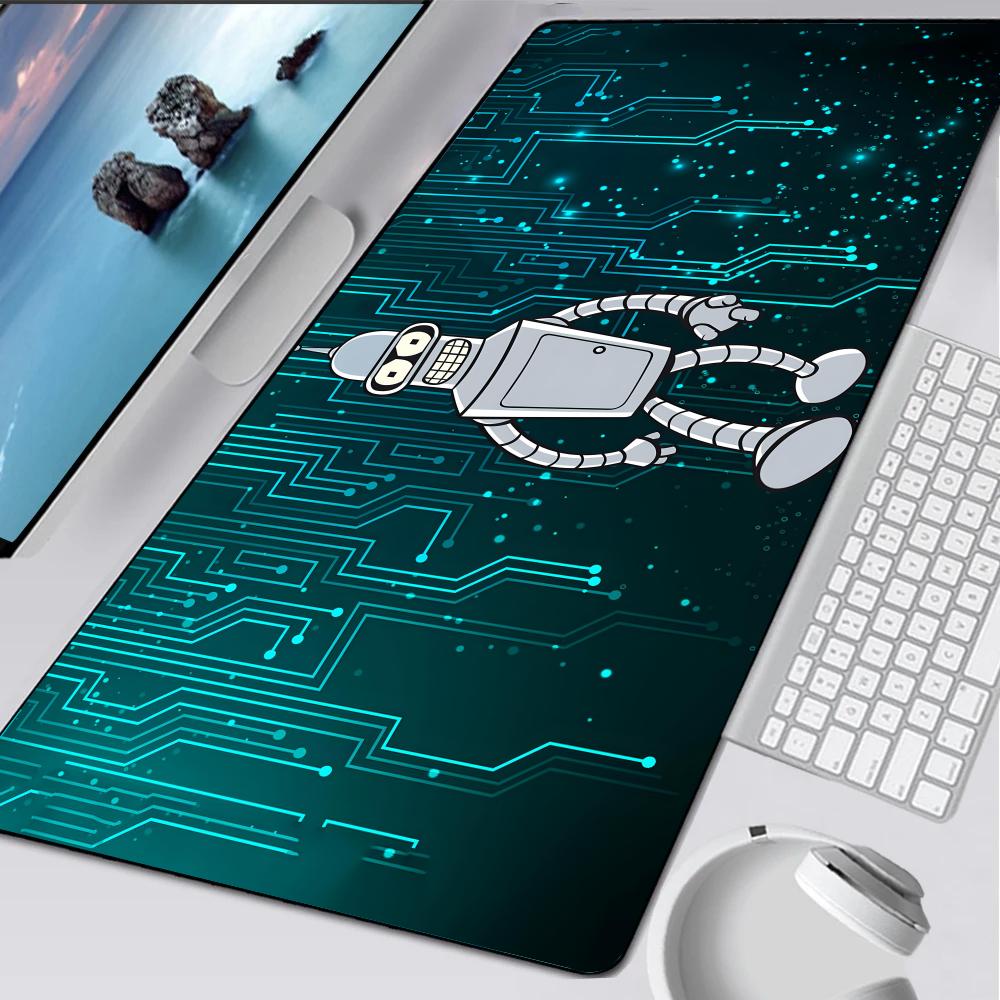Futurama Anime B-Bender Tappetino Mouse Tappetino Gomma Laptop Xxl Mousepad Notebook Giocatore Tavolo Computer Accessori Gaming