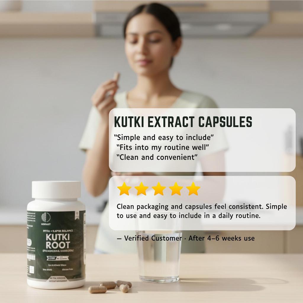 Kapsułki Kutki | Picrorhiza kurroa | 60 sztuk | Kapsułki wegetariańskie