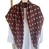 1 piece 90 square fashionable polka dot Bali yarn women's scarf temperament cotton feeling outer shawl casual bag headscarf