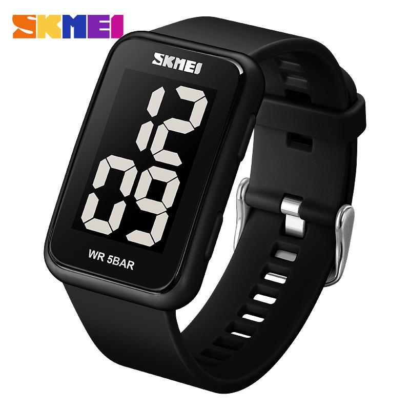 Moment US Square LED Digital Electronic Watch Student Waterproof Outdoor Sports Electronic Watch