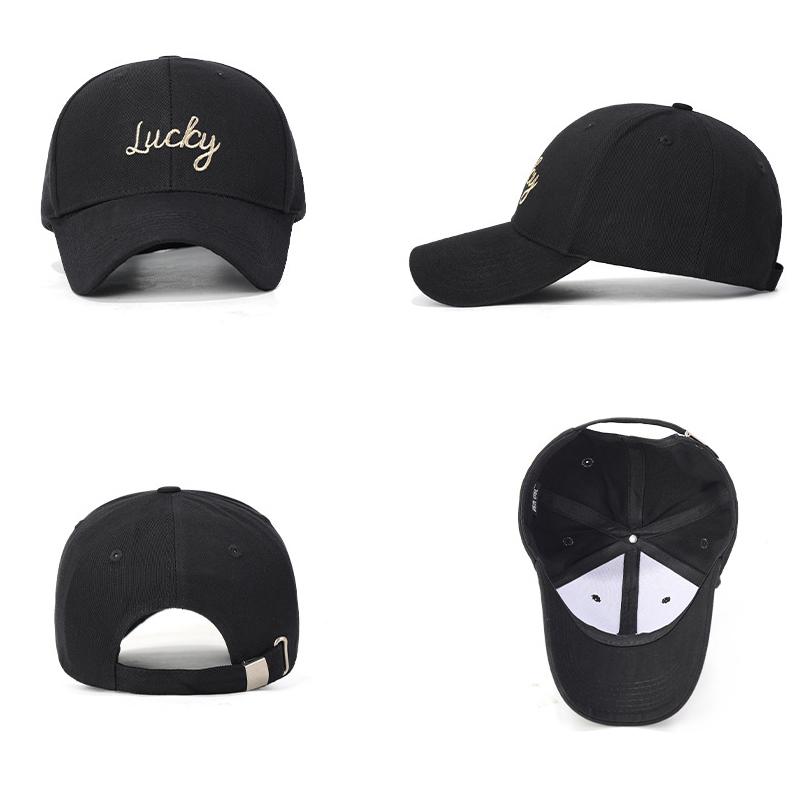 Vintage Cotton Letter Embroidered Baseball Cap