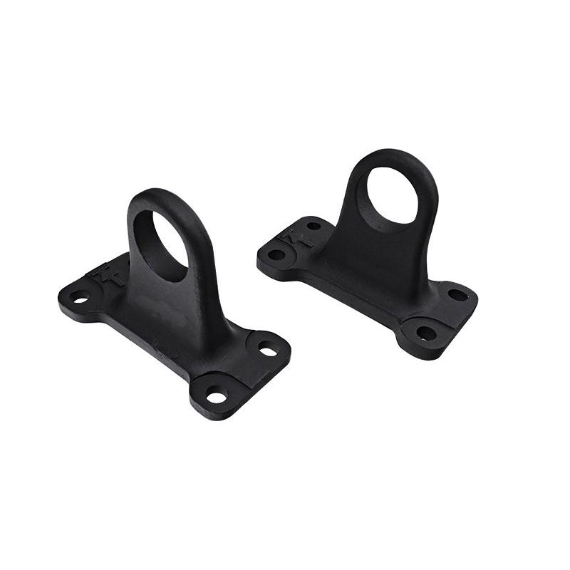 Voor 2020-2024 Land Rover Defender 90 110 Aluminiumlegering Zwart Auto Sleephaak Bumperschroefhaak D-ringen Achteraanhangerhaak Auto-onderdelen