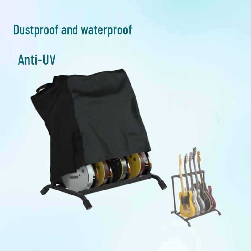 

Dust-Resistant Oxford Cloth Guitar Stand Cover with UV and Mildew Protection 210D: 120x49x110 cm кофейный