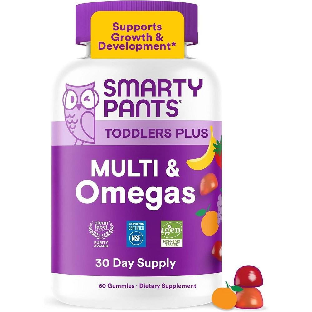 SmartyPants Toddler Plus Children's Multivitamin Omega Gummies 120 pcs 1 pcs