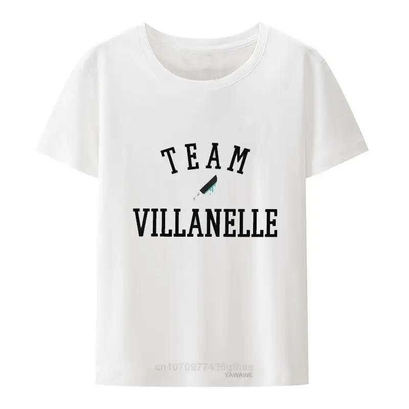 TEAM VILLANELLE Hipster TShirts Killing Eve Female Breathable Graphic Modal Streetwear T Shirt O Neck XS4XL S