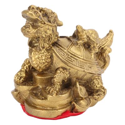 Decorazione Feng Shui Drago Tartaruga Feng Shui Fusione di Rame Decorazione Artigianale Decorazione per la Casa