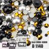 VDD 30/60/100/200g Mix Size ABS Half Round Pearls Flatback Beads Color Resin Rhinestone Crafts Nail Art DIY Decoration