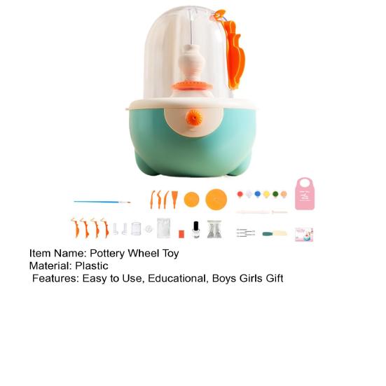 Dětská elektrická hračka na kolo s hrnčířskou keramikou Elektrická kutilská činnost vyřezávání z hlíny Stroj na výrobu keramiky Vzdělávací hračka na keramiku Batolata Chlapci Dívky současnost
