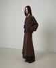 LMOOD WOMEN Cupro Drape Two-Way Skirt Sepia Brown