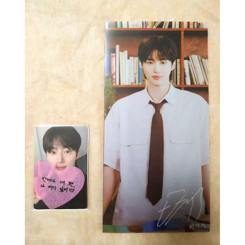 Used Byun Woo Seok Japan Fan Meeting FC Limited Trading Card Ticket Holder SET