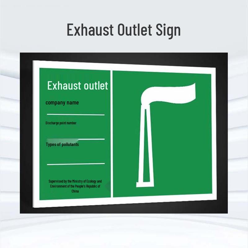 Hazardous Waste Exhaust Emission Port Sign