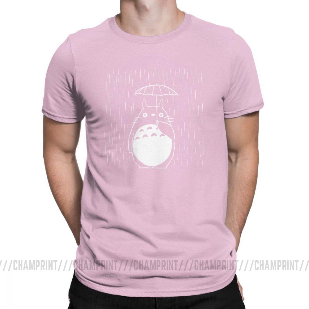 Rainy Day Men S T Shirt Japan Anime My Neighbour Totoro Funny Tees Short Sleeve Round