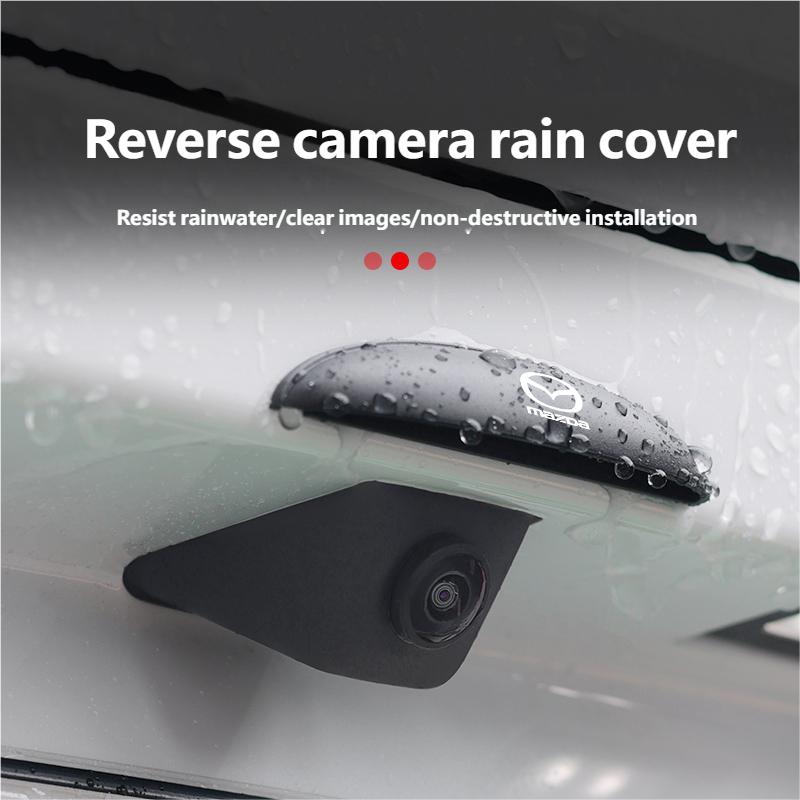 Car Rearview Camera Rain Cover Silicone Weatherproof Protector For Mazda CX5 6 3 CX7 323 Axela Atenza Demio CX30 MX Accessories FF27