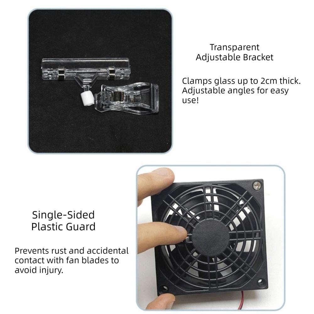 Variable Speed Fish Tank Fan Fast Cooling Fish Tank Cooler Cooling Fan System  Planted Tank