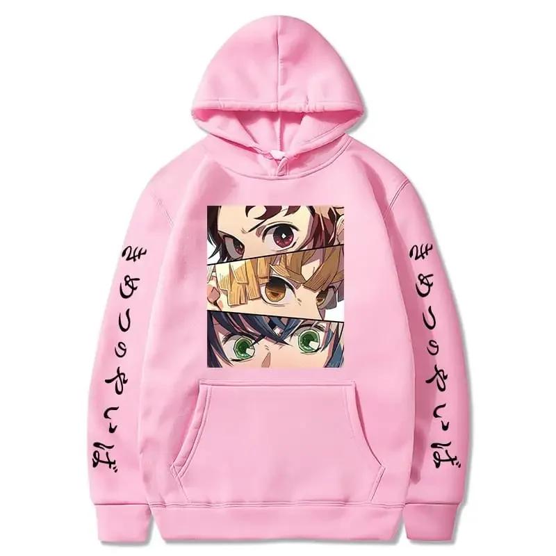 Anime Hoodies Men Autumn Winter Long Sleeve Harajuku Unisex Pullover Fashion Casual Hooded Sweatshirts Tops