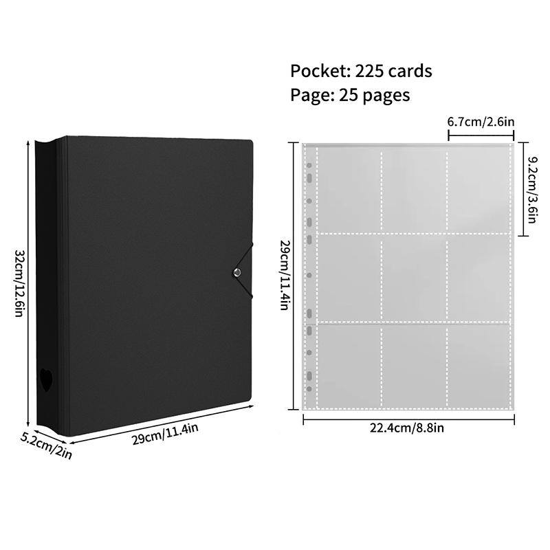 1-9 Grids Binder Photocard Photo Album Kpop Photocard Holder Card Collect Book Binder Kpop Binders Album and Inner Pages