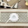 4/6Pcs Woven Cloth Placemats, Doilies with Tassels Place Mats  for Dining Table Kitchen Party 11.81x19.69 inch, Pale Brown