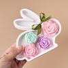 3D Rabbit Carrot Storage Tray Silicone Mold DIY Jewelry Display Plate Casting Molds Plaster Resin Coaster Craft Making Home Deco