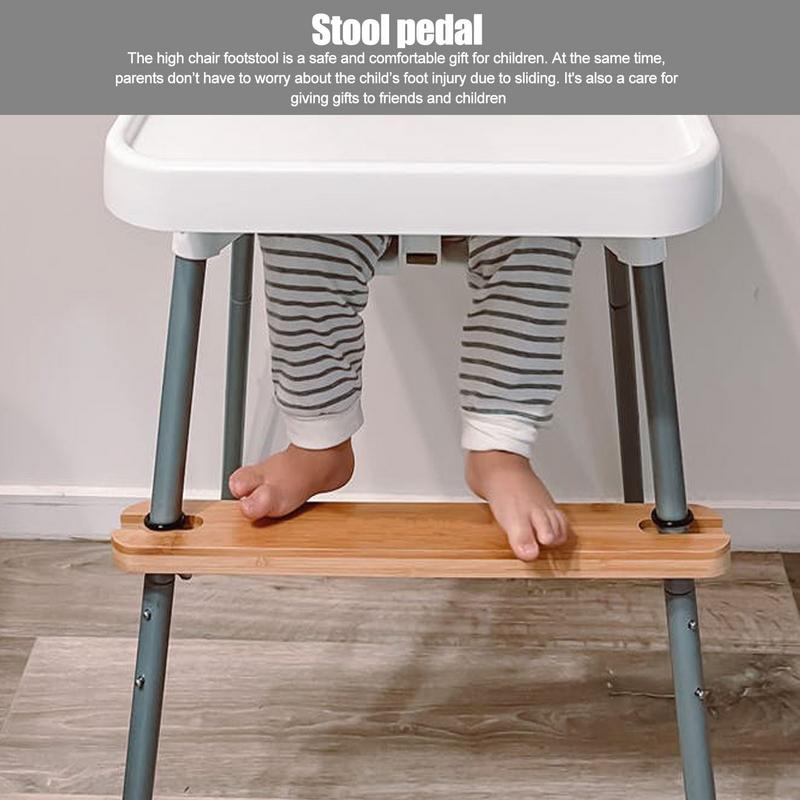 Baby Highchair Foot Rest Footrest Baby Natural Bamboo Baby Highchair Foot Rest High Chair Footrest with Rubber Ring 50cm