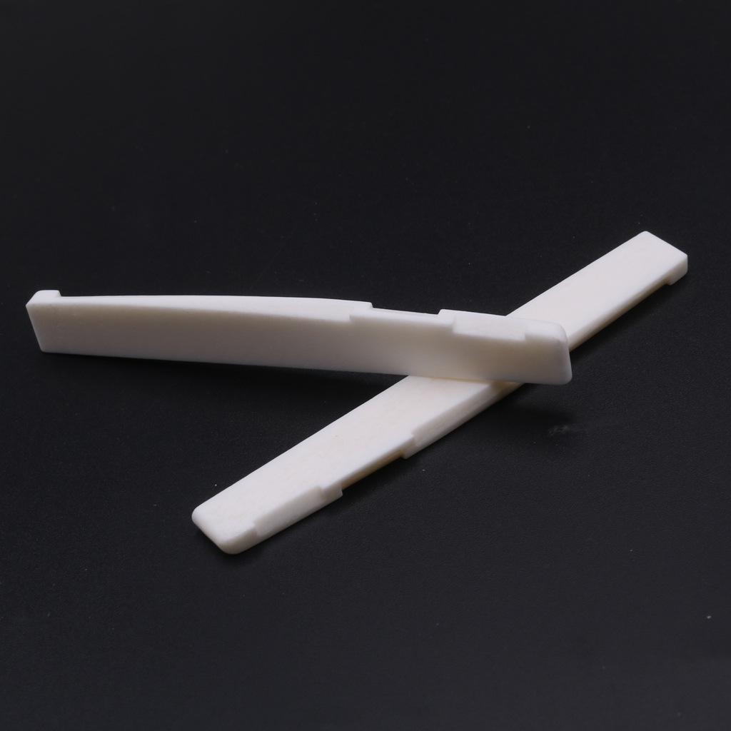 Acoustic Guitar Bridge Nut Cow Bone Acoustic Guitar Upper Nut and Lower Nut Bridge and Nut Guitar Accessories