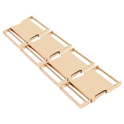 4 Set Side Release Buckle Adjustable DIY Production High Hardness Alloy Belt Buckle for Backpack