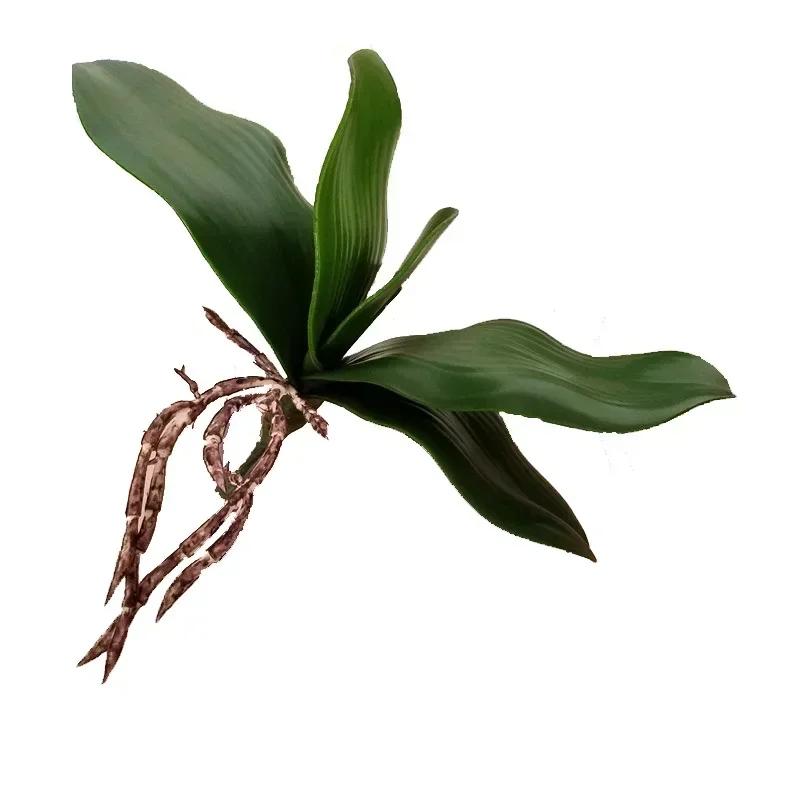 

Искусственный лист растения На ощупь как настоящий Лист орхидеи Фаленопсис Пластиковые листья Искусственное растение Зеленый лист Декоративное зеленое растение Имитация листа S 17cm зелёный