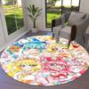 WonderfulPrecur,Winx Club Round Area Rug,Carpet Rug for Living Room Bedroom Sofa Playroom Decor,Non-slip Floor Mat