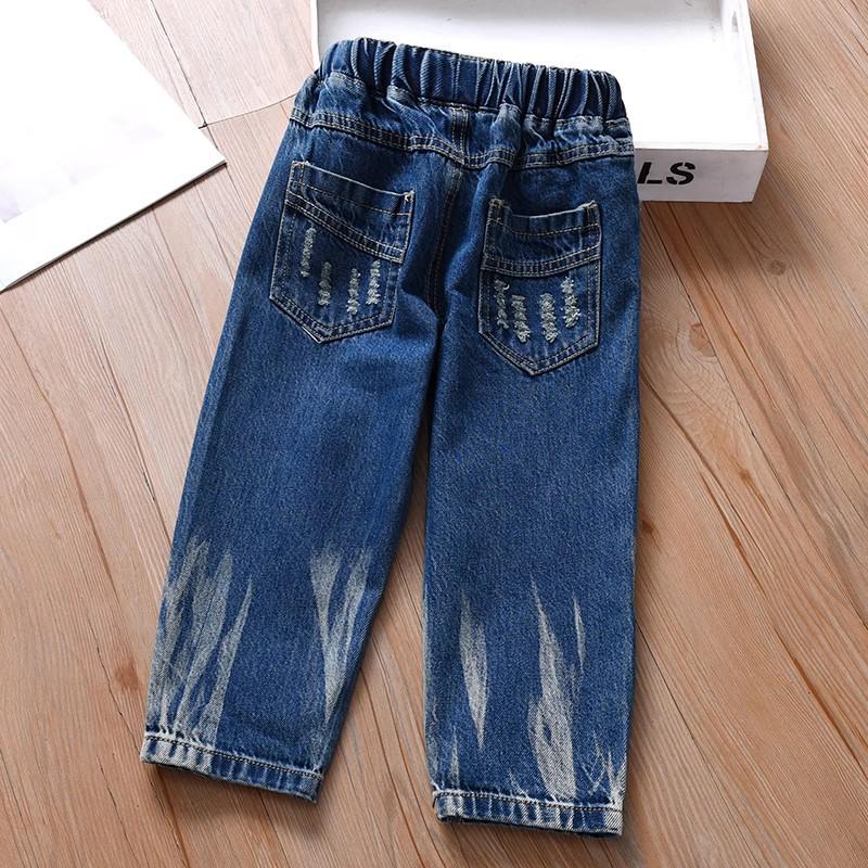 Girls' Chic Korean-Style Denim Jeans for Spring & Autumn Casual Wear