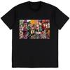JoJo's Bizarre Adventure Shirt Anime Fashion Trend t-Shirt Unisex Short-Sleeved Tops Teen Fans Gifts Black Tee Shirt(1)