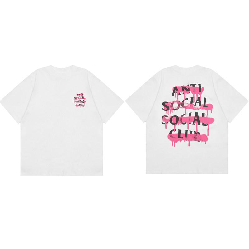 Street Trend Club Graffiti Letter Spider Casual TShirt Mens and Womens Luxury Brand Top