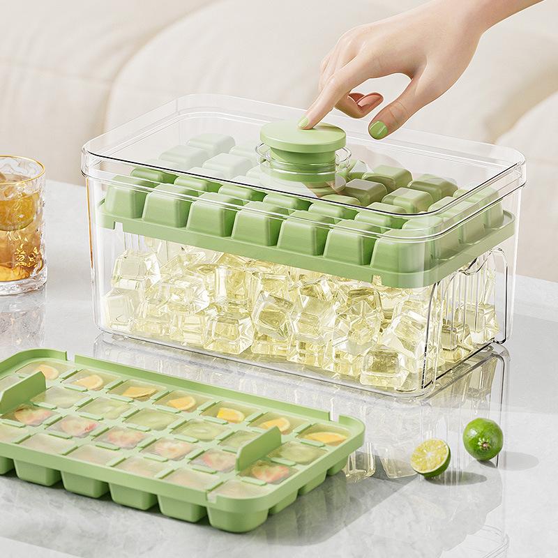 Large Capacity Ice Cube Tray Mold for Home Refrigerator