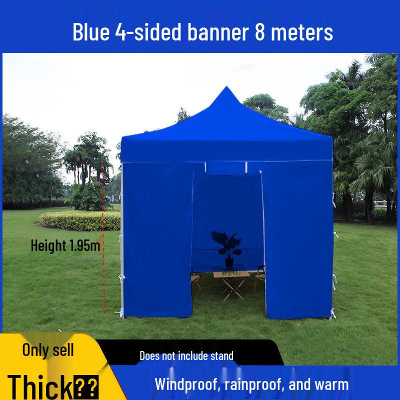 Transparent Tent Side Panel: Windproof & Waterproof Outdoor Canopy Enclosure with Thick Fabric and Durable Edging