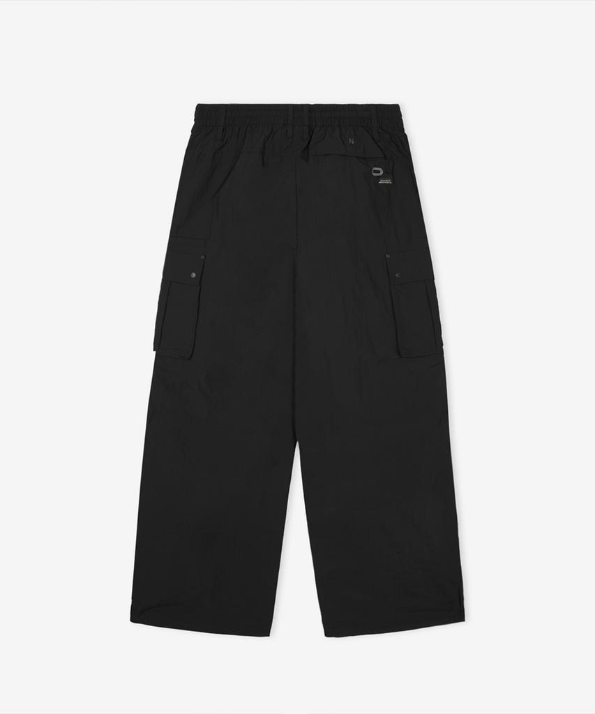 Nyuballanseu Nbntg21513 / Uni Frozen Cotton-Like Cargo Wide Pants (Black)