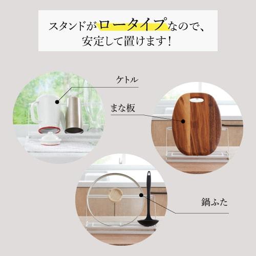 R Water Bottle Drainer with Waffle-Weave Antibacterial Absorbent Mat (Includes 5 Non-Slip Bars), Low Stand for Stable Storage (Drying Mug Bottles, Cut