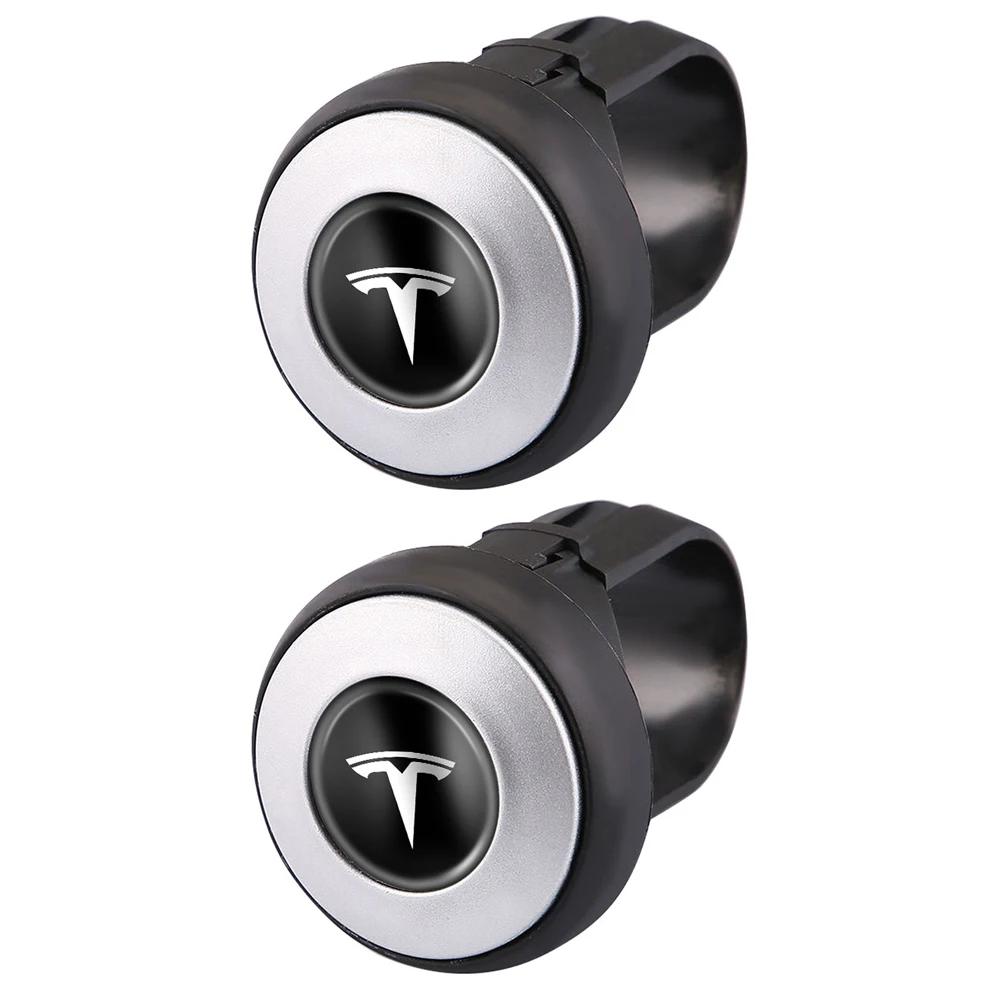 Car Sticker 2025 Hot Car Steering Wheel Booster Spinner Knob Bearing Power Handle Saving Kit For Tesla Model 3 S X Model Y Roads