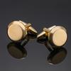 Classic Men's French Shirt Cufflinks High Quality Round Laser Metal Cuffs Buttons Business Suit Accessories, Jewelry Wholesale