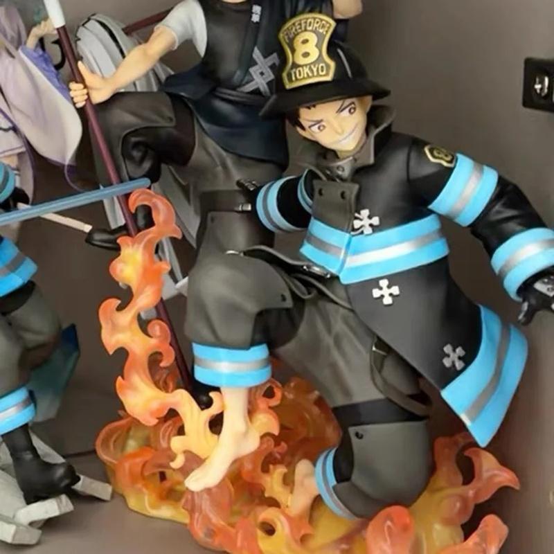 Fire Force Enen No Shouboutai Shinra Anime Character Collectible Model Statue Figure Toy Decoration Small Gi Merchandise