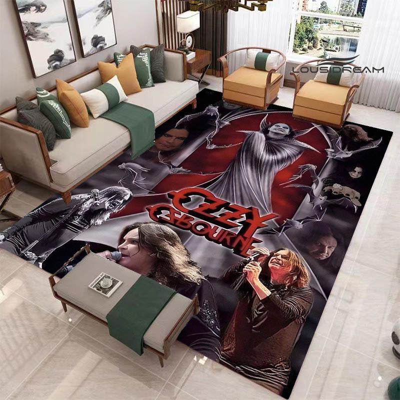 Ozzy osbourne printed carpet Living room bedroom non-slip carpets Yoga mat door mat Outdoor carpet kawaii rug birthday gift