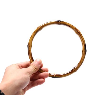 Okrúhla bambusová rukoväť na kabelku Ručne vyrobené DIY tašky Príslušenstvo