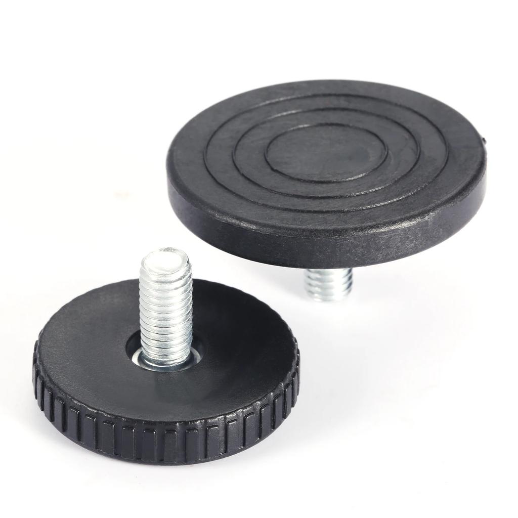 4 Pezzi Piedini Livellanti Regolabili a Vite per Mobili Scorrevoli per Libreria Tavolo Sedia Gambe Divano Letto Filettatura M8*16mm/18mm Base 40mm/50mm