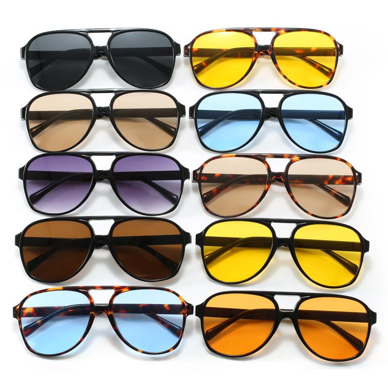 Protective Glasses New Fashion Oversized Square Women Sunglasses Colorful Lens Gradient Sun Glasses Outdoor Casual Eyewear Uv400
