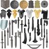 Accesoriu Armă Medievală Bloc de Construcție Figurină Soldat Scut Războinic Spartan Cuțit Topor Orc Sabie Rege Topor Sabie Lată Jucărie Cărămidă